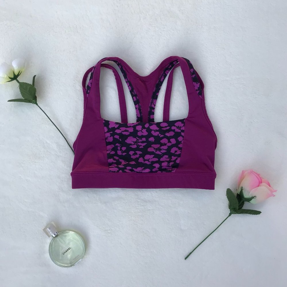 Lululemon Splendour Sports Bra Cheetah Regal Plum